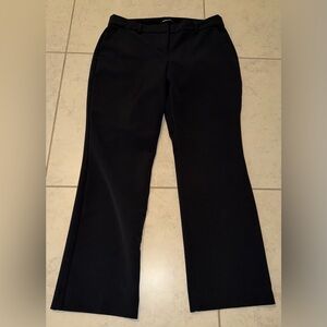 Express The Editor Black Mid-Rise Barely Boot Dress Pants 12R